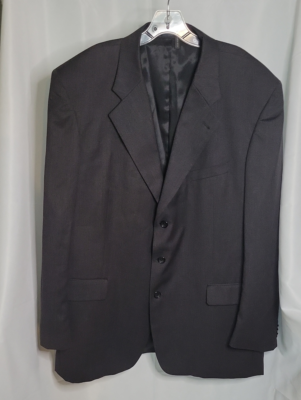 Classic Black Three-Button Men's Suit Jacket